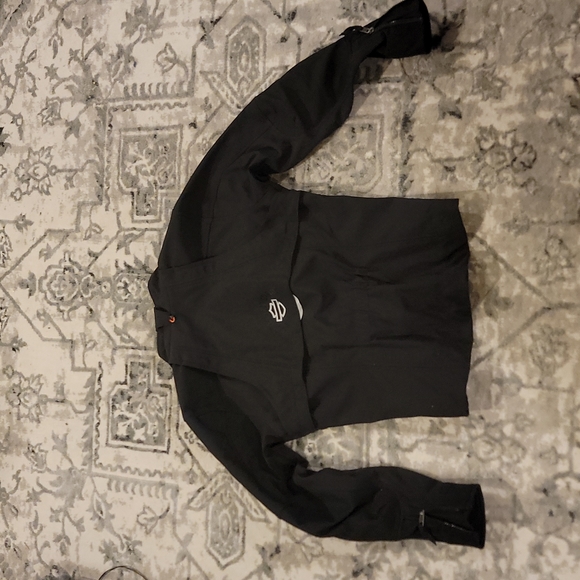 Harley Davidson motorcycle Jacket. Women's medium, black, armor plate pockets - Picture 3 of 4